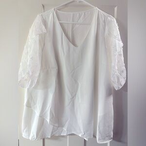 SHEIN flutter sleeve top